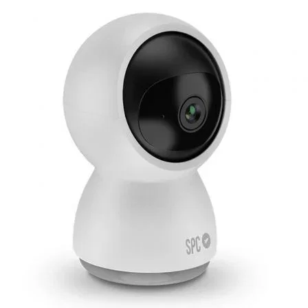 SPC Cámara de Videovigilancia SPC Lares 360 Full HD - Giro 360° Interior con Visión Nocturna, Detección de Personas/Sonido, Seguimiento, Audio Bidireccional, Control por App
